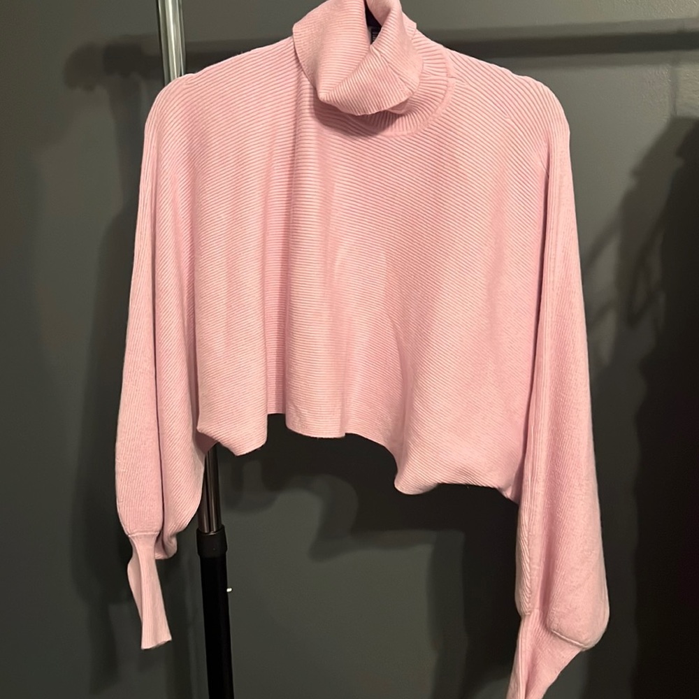 Pinkish Lavender Color Turtle neck Sweater